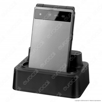Switel M222 Senior Mobile Telefono Cellulare per Portatori di Apparecchi Acustici Colore Argento e Nero