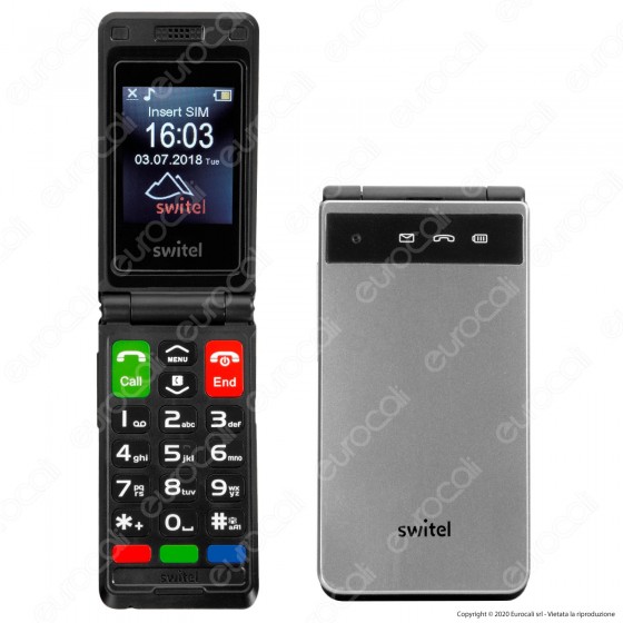 Switel M222 Senior Mobile Telefono Cellulare per Portatori di Switel M222 Senior Mobile Telefono Cellulare per Portatori di