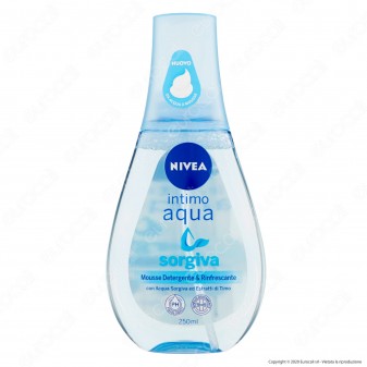 Nivea Intimo Aqua Sorgiva Mousse Detergente & Rinfrescante - Flacone da 250ml
