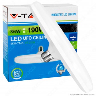 V-Tac VT-2136 Lampadina LED E27 36W Ufo - SKU 7164 / 7165 / 7166
