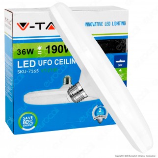 V-Tac VT-2136 Lampadina LED E27 36W Ufo - SKU 7164 / 7165 / 7166