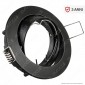 V-Tac VT-779RD Portafaretto Orientabile Rotondo da Incasso per Lampadine GU10 e GU5.3 Colore Nero - SKU 8955