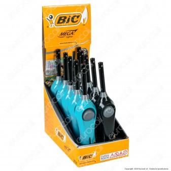 Bic Mega Lighter Multi Accendigas Multiuso Maxi Elettronico - Box da