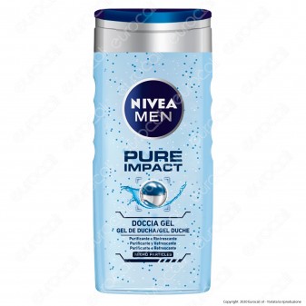 Nivea Men Doccia Shampoo Gel Pure Impact Purificante e Rinfrescante