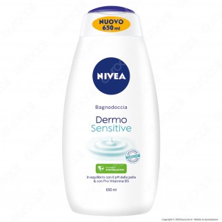 Nivea Dermo Sensitive Bagnodoccia Biodegradabile per Pelli Sensibili