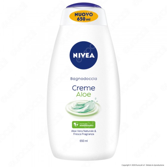 Nivea Bagnodoccia Creme Aloe Biodegradabile Rinfrescante - Flacone da Nivea Bagnodoccia Creme Aloe Biodegradabile Rinfrescante - Flacone da