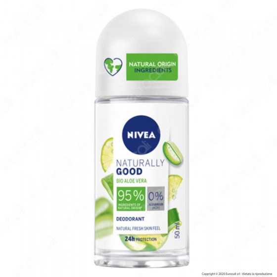 Nivea Naturally Good Bio Aloe Vera Deodorante Roll-on Naturale Senza Nivea Naturally Good Bio Aloe Vera Deodorante Roll-on Naturale Senza