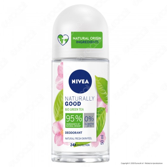 Nivea Naturally Good Deodorante Roll-on con Bio Green Tea - Flacone Nivea Naturally Good Deodorante Roll-on con Bio Green Tea - Flacone