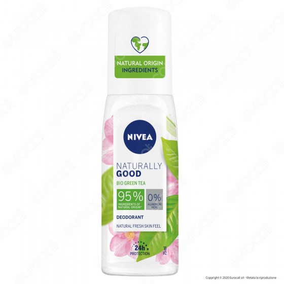 Nivea Naturally Good Deodorante Spray con Bio Green Tea - Flacone da Nivea Naturally Good Deodorante Spray con Bio Green Tea - Flacone da