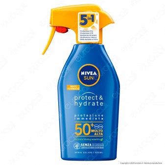 Nivea Sun Spray Solare Protect & Hydrate SPF 50+ Molto Alta