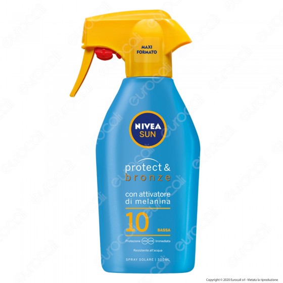 Nivea Sun Spray Solare Protect & Bronze SPF 10 con Attivatore Nivea Sun Spray Solare Protect & Bronze SPF 10 con Attivatore