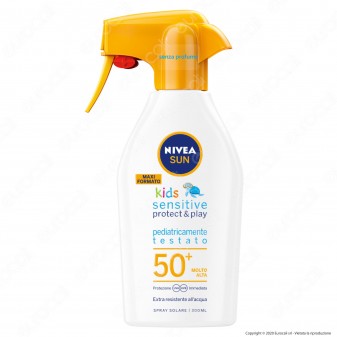 Nivea Sun Spray Solare Kids Sensitive Protect & Play SPF 50+ -