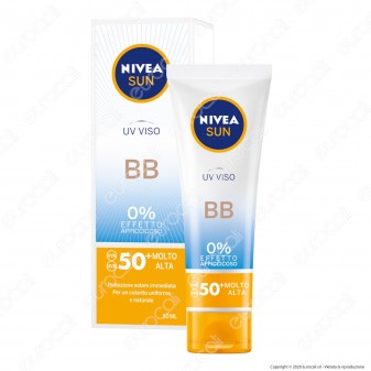 Nivea Sun Crema UV Viso BB SPF 50+ - Flacone da 50 ml
