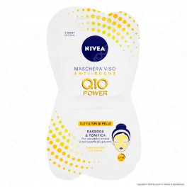 Nivea Q10 Maschera Viso Anti-Rughe Rassoda e Tonifica con Creatina -