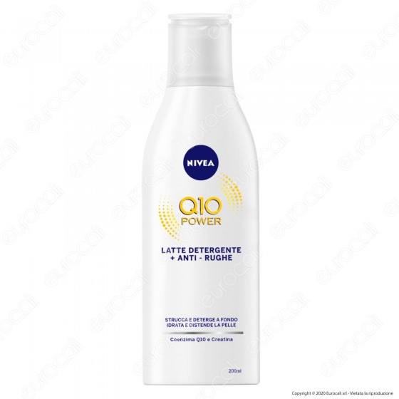Nivea Q10 Power Latte Detergente Anti-Rughe - Flacone da 200ml
