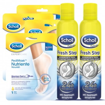 Kit Scholl Foot Care Pedimask e Deodorante Fresh Step