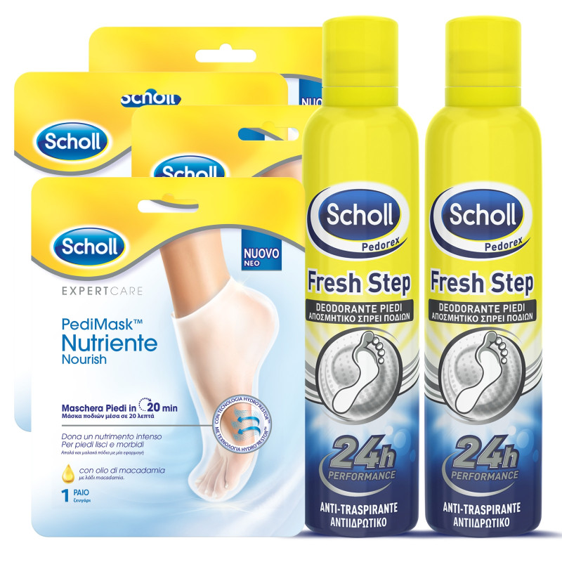 Kit Scholl Foot Care Pedimask e Deodorante Fresh Step