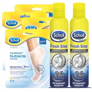 Kit Scholl Foot Care Pedimask e Deodorante Fresh Step