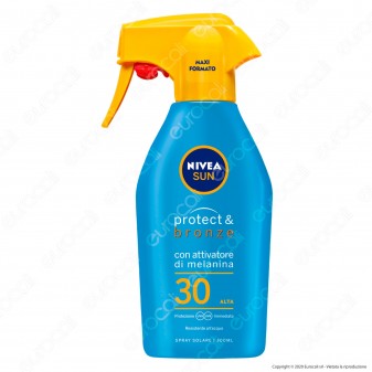 Nivea Sun Spray Solare Protect & Bronze SPF 30 - Flacone da 300 ml