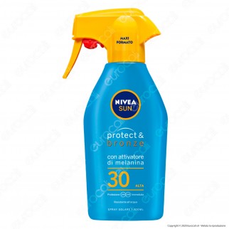 Nivea Sun Spray Solare Protect & Bronze SPF 30 - Flacone da 300 ml