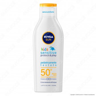 Nivea Sun Kids Sensitive Protect & Play Latte Solare SPF 50+ -