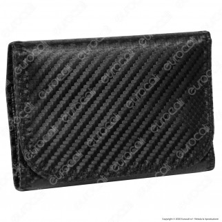 Atomic Tobacco Pouch Mini Carbon Astuccio Portatabacco Effetto