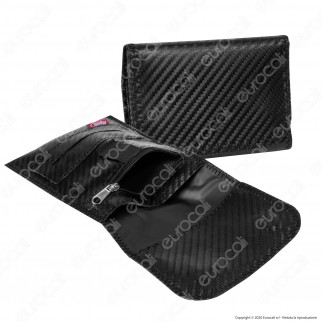 Atomic Tobacco Pouch Mini Carbon Astuccio Portatabacco Effetto