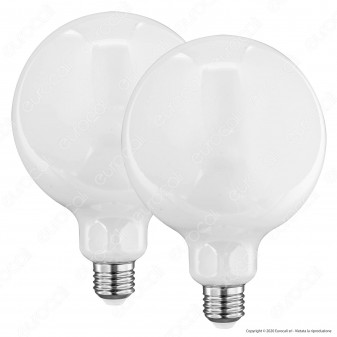 Kit iDual 2 Lampadine LED E27 Filament 9W Globo G125 Changing Color
