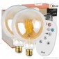 Immagine 1 - Kit iDual 2 Lampadine LED E27 Cross Filament 9W Globo G125 Changing