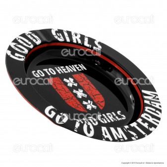 Amsterdam Posacenere da Tavolo Rotondo in Metallo - Good Girls Go To