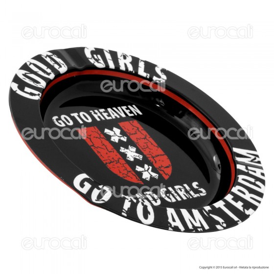 Amsterdam Posacenere da Tavolo Rotondo in Metallo - Good Girls Go To Amsterdam Posacenere da Tavolo Rotondo in Metallo - Good Girls Go To