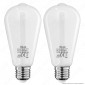 Immagine 2 - Kit iDual 2 Lampadine LED E27 Filament 9W Bulb ST64 Changing Color