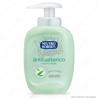 Neutro Roberts Sapone Liquido Antibatterico con Té Verde - Flacone da
