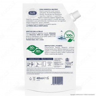Neutro Roberts Ricarica Sapone Liquido Idratante con Glicerina