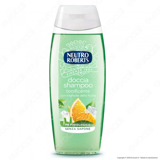Neutro Roberts Doccia Shampoo Tonificante con Vitamine della Frutta - Flacone da 250ml
