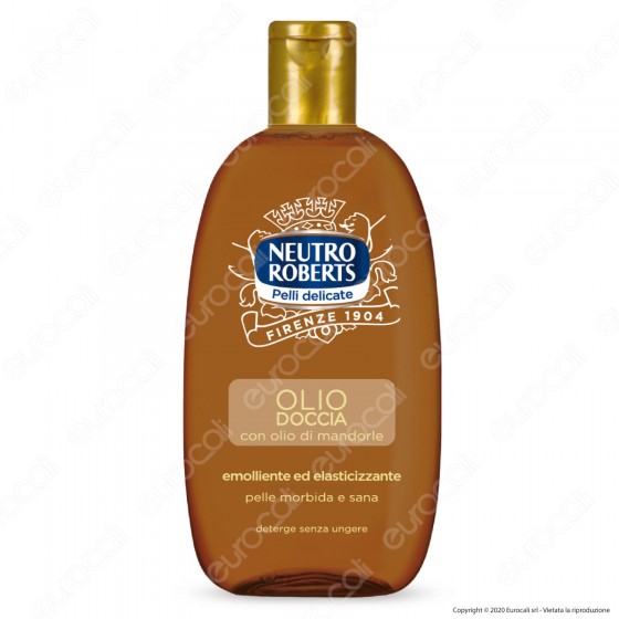 Neutro Roberts Olio Doccia con Olio Naturale di Mandorle - Flacone da Neutro Roberts Olio Doccia con Olio Naturale di Mandorle - Flacone da