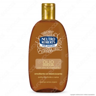 Neutro Roberts Olio Doccia con Olio Naturale di Mandorle - Flacone da
