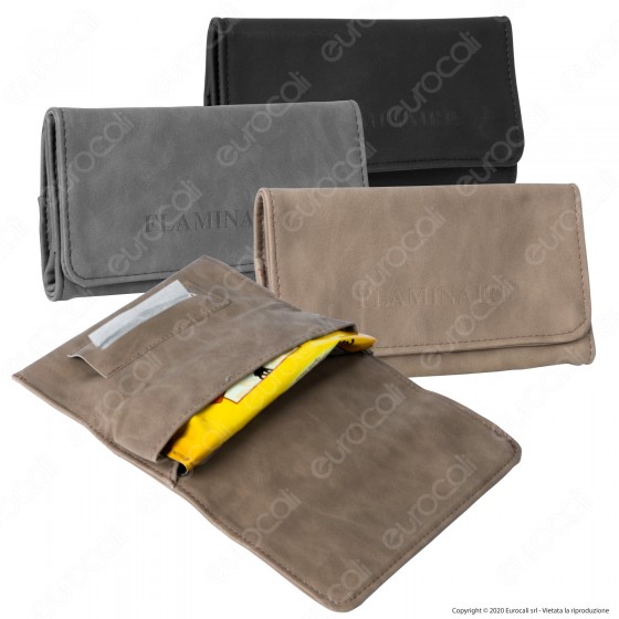 Flaminaire Roll Sander Astuccio in Tessuto Gommato Portatabacco e Flaminaire Roll Sander Astuccio in Tessuto Gommato Portatabacco e