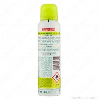 Borotalco Deodorante Spray Active Cedro & Lime - Flacone da 150ml