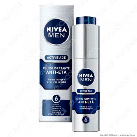 Nivea Men Active Age Fluido Idratante Anti-Età - Flacone da 50ml Nivea Men Active Age Fluido Idratante Anti-Età - Flacone da 50ml
