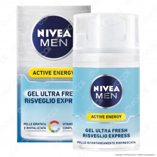 Nivea Men Active Energy Gel Ultra Fresh Risveglio Express - Flacone da 50ml