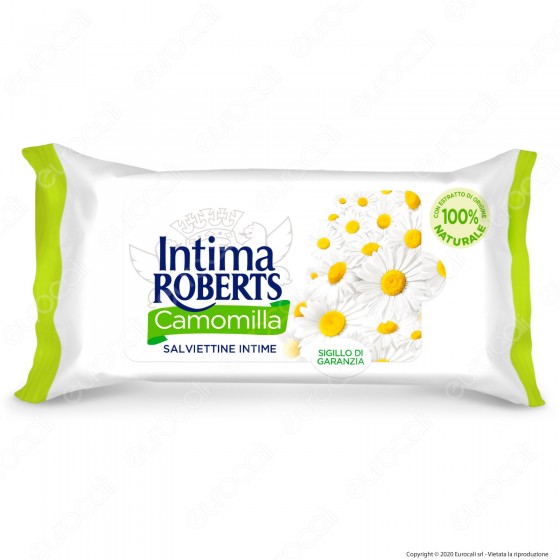 Intima Roberts Salviettine Intime Camomilla - Confezione da 12pz. Intima Roberts Salviettine Intime Camomilla - Confezione da 12pz.
