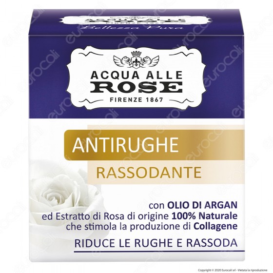 Acqua alle Rose Crema Antirughe Rassodante - Confezione da 50ml Acqua alle Rose Crema Antirughe Rassodante - Confezione da 50ml