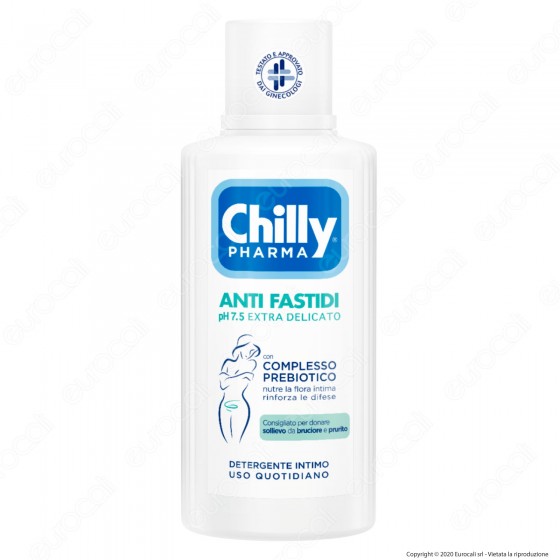 Chilly Pharma Detergente Intimo Anti Fastidi ph 7.5 Extra Delicato - Flacone da 450ml