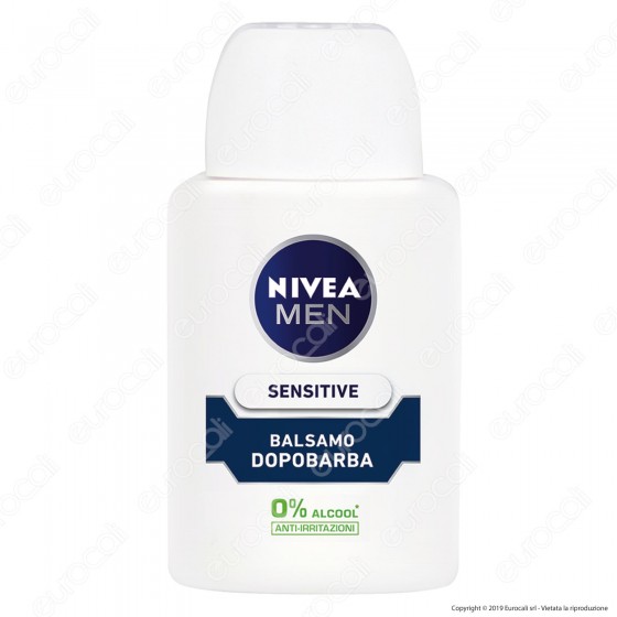 Nivea Men Sensitive Balsamo Dopobarba Senza Alcool Idratante Anti-Irritazioni con Camomilla - Flacone da 30ml Nivea Men Sensitive Balsamo Dopobarba Senza Alcool Idratante Anti-Irritazioni con Camomilla - Flacone da 30ml