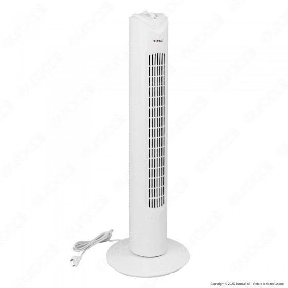V-Tac VT-4538 Tower Fan Ventilatore 45W Torretta da Terra Colore V-Tac VT-4538 Tower Fan Ventilatore 45W Torretta da Terra Colore