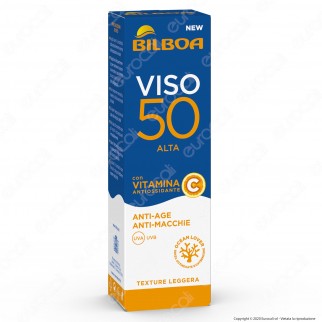 Bilboa Crema Solare Viso Protezione Molto Alta SPF 50 Anti-Rughe e