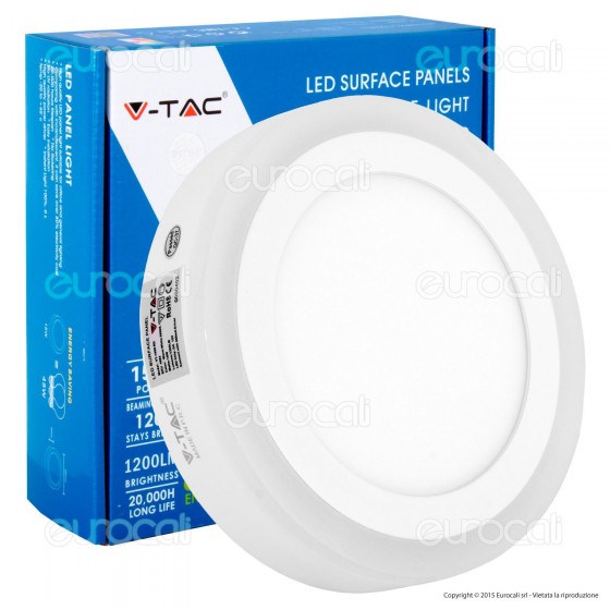 V-Tac VT-1509RD Pannello Bi-LED Rotondo 12W + 3W SMD - SKU 4893 / V-Tac VT-1509RD Pannello Bi-LED Rotondo 12W + 3W SMD - SKU 4893 /