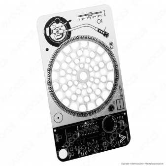 Grinder Card Formato Tessera Tritatabacco in Metallo - DJ Groove