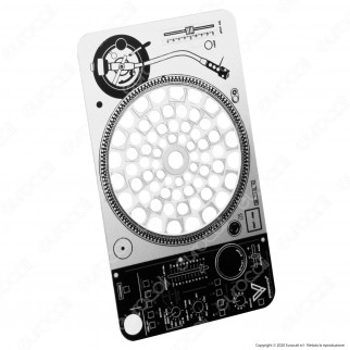 Grinder Card Formato Tessera Tritatabacco in Metallo - DJ Groove